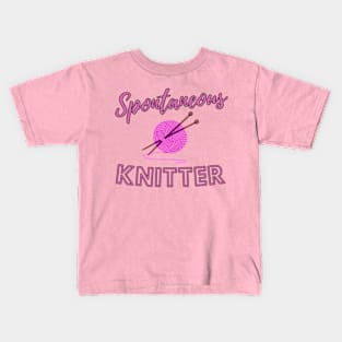 Spontaneous Kitter Kids T-Shirt